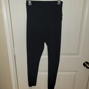 VICTORIAS SECRET PINK black high waisted leggings size medium